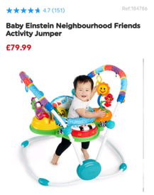 baby einstein jumperoo argos